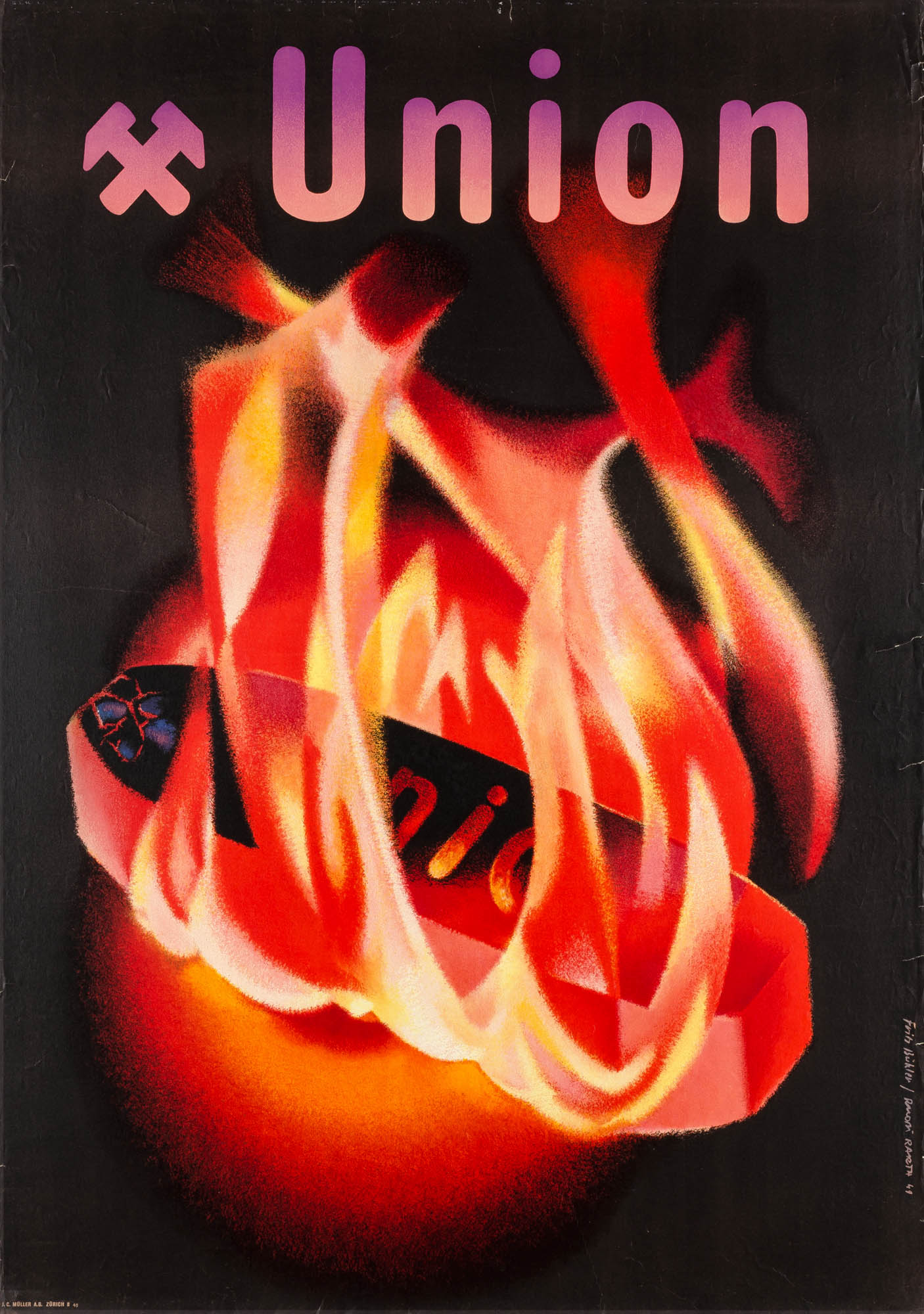 Union Fritz Bühler Poster