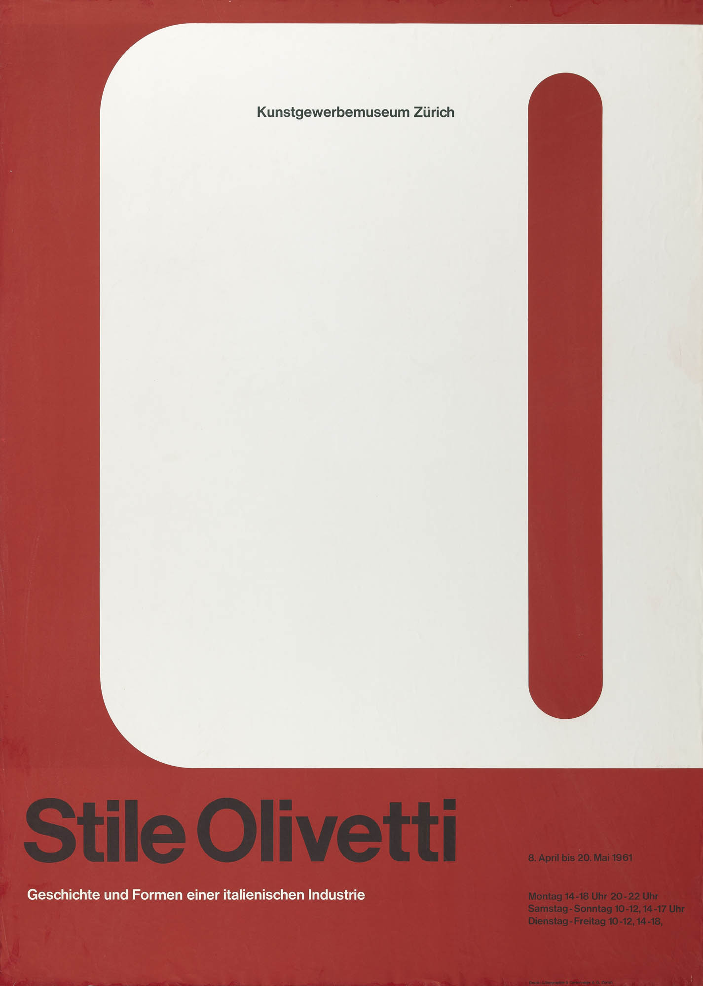 Stile Olivetti Walter Ballmers Poster
