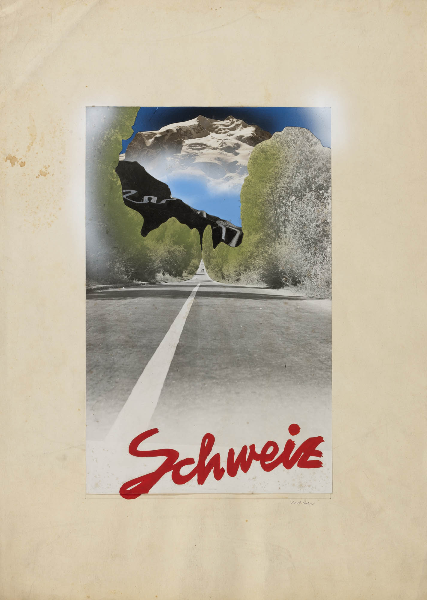 Für schöne Autofahrten die Schweiz Herbert Matter Affiche