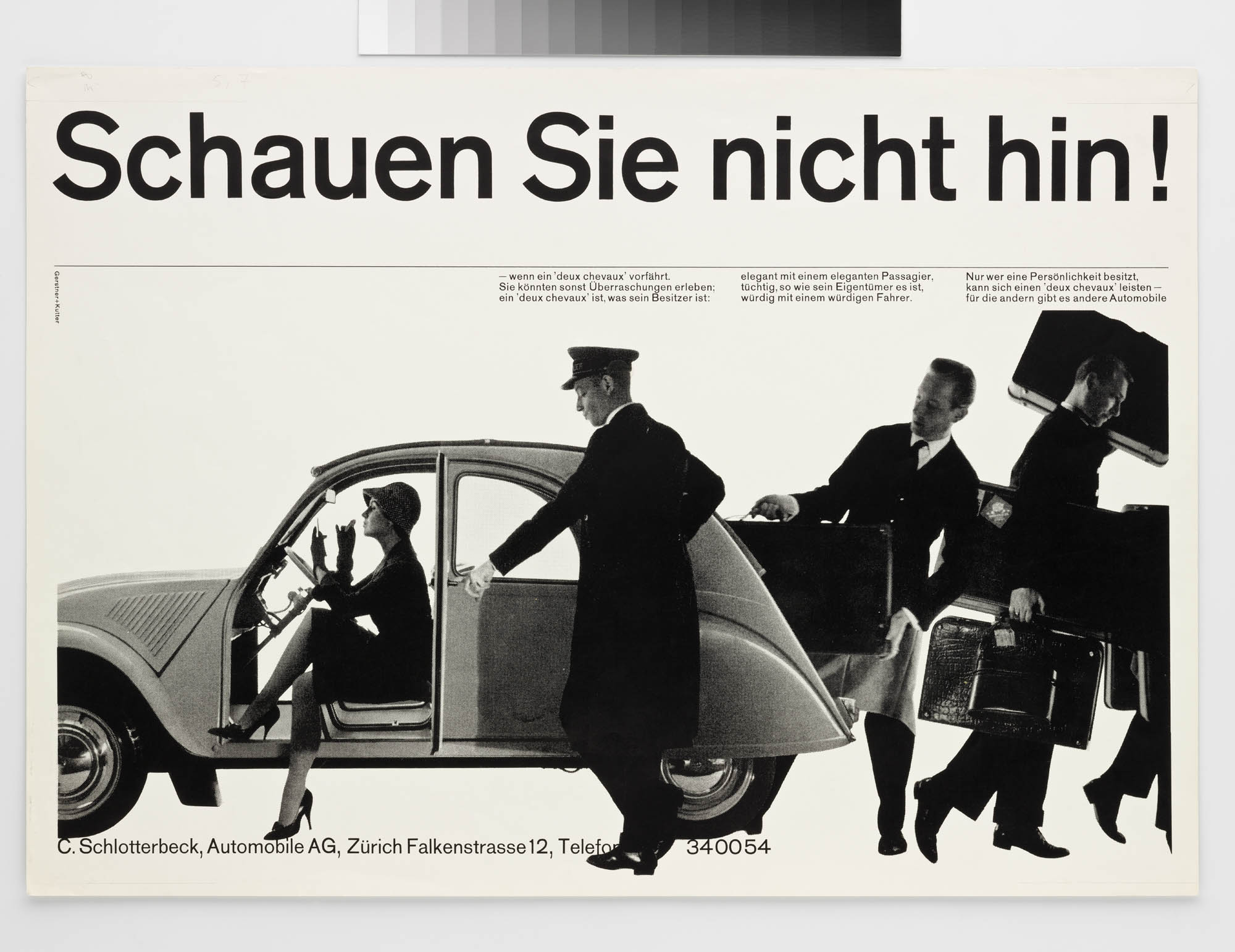 Kaufen Sie diesen Wagen nicht! Gerstner + Kutter Karl Gerstner Magazine ad