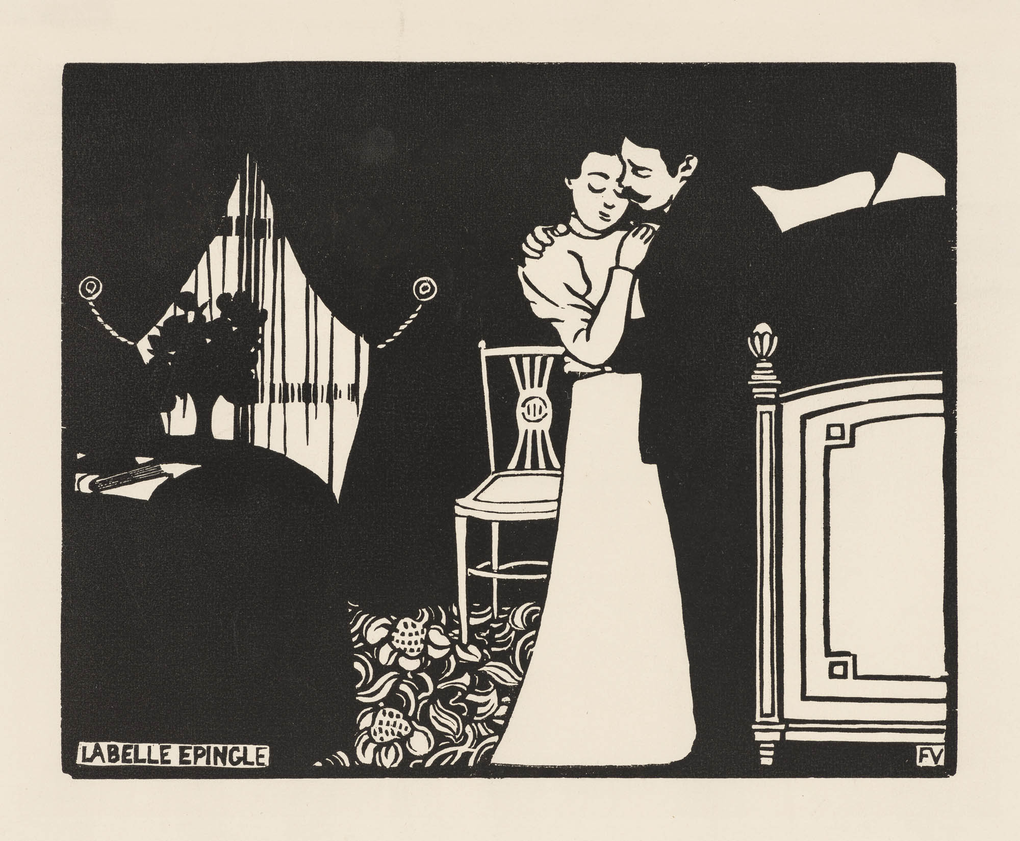 L’Irréparable (Serie der Intimités X) Félix Vallotton Woodcut