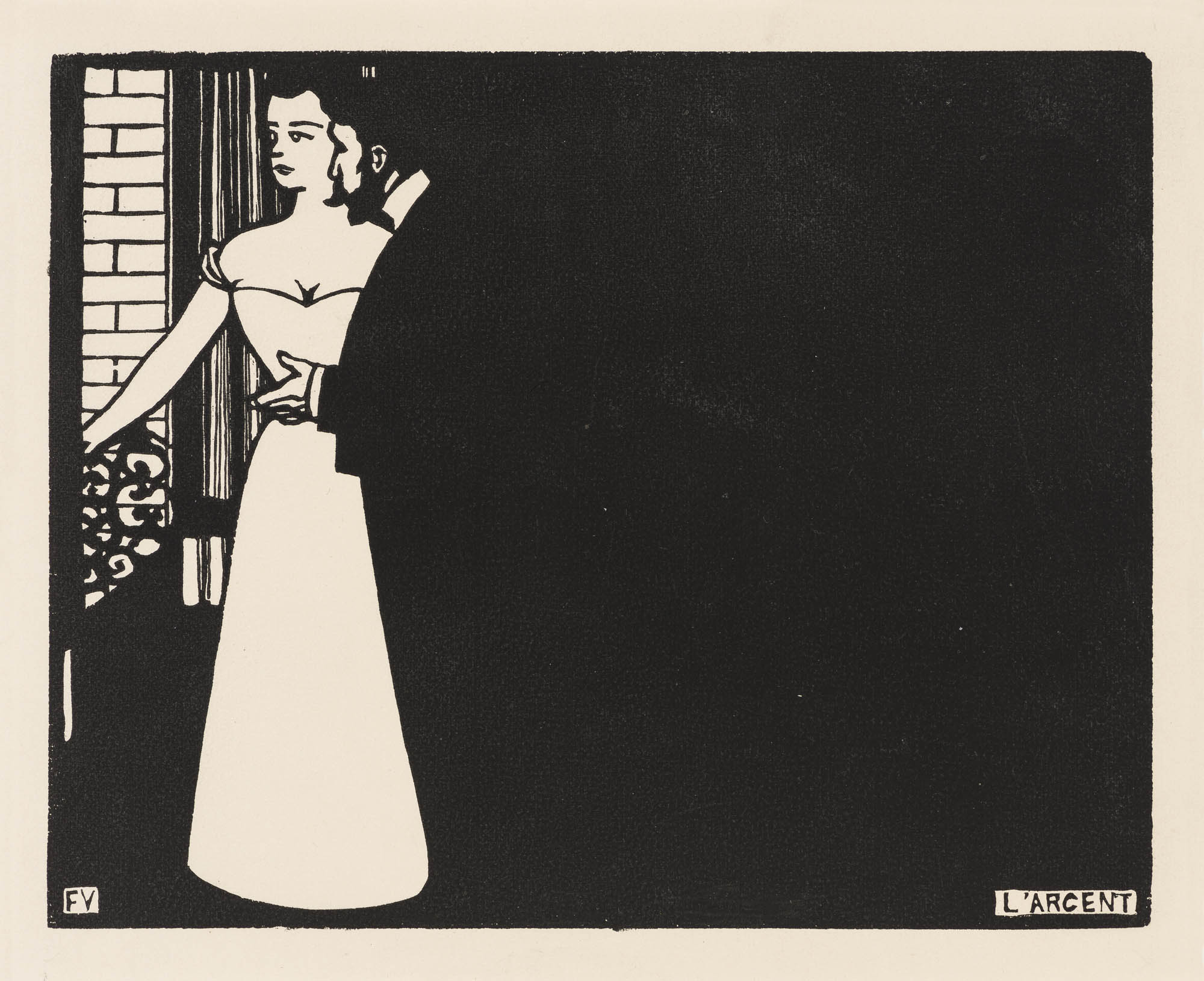 L’Irréparable (Serie der Intimités X) Félix Vallotton Woodcut