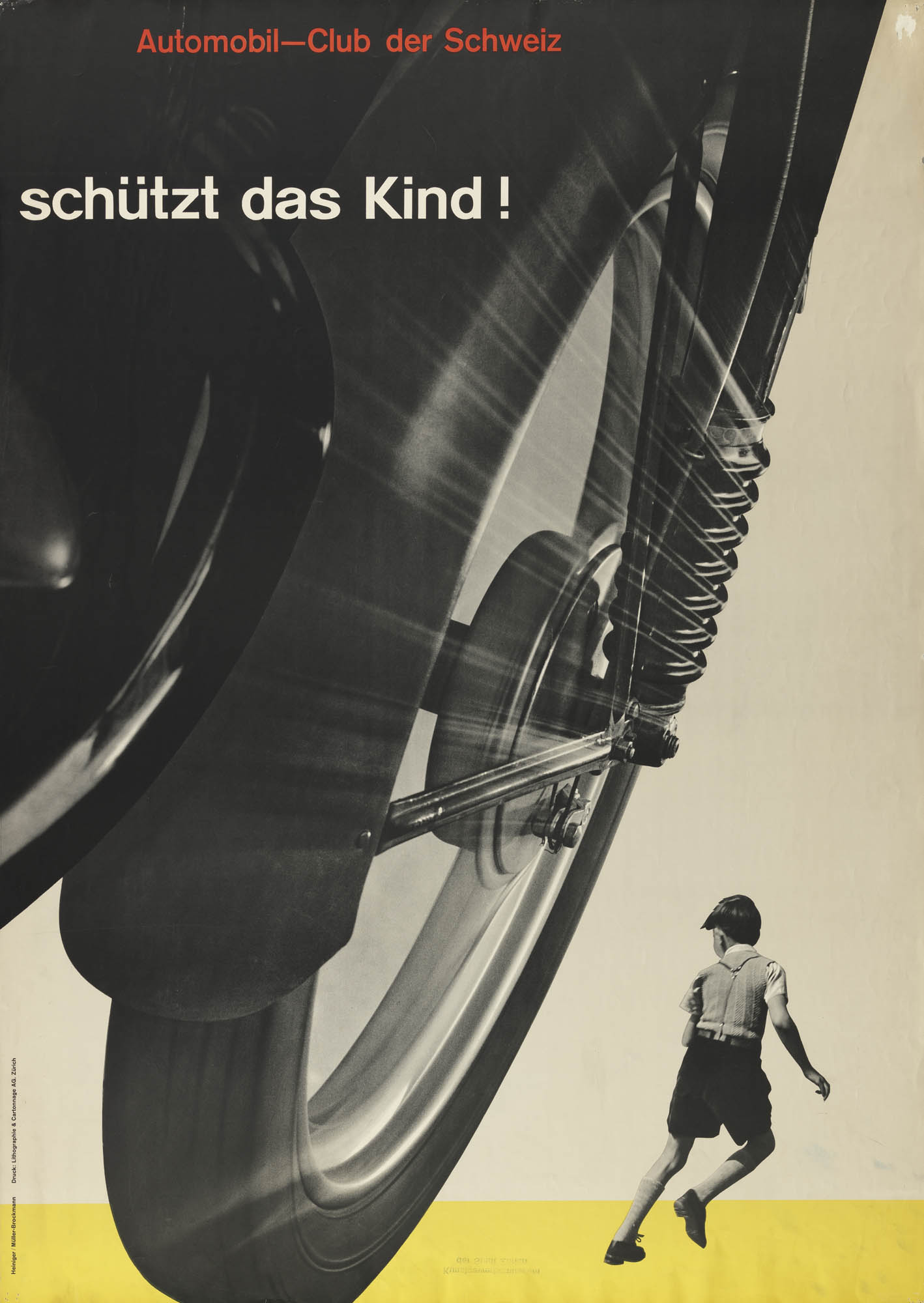 Weniger Lärm Josef Müller-Brockmann Projet d’affiche