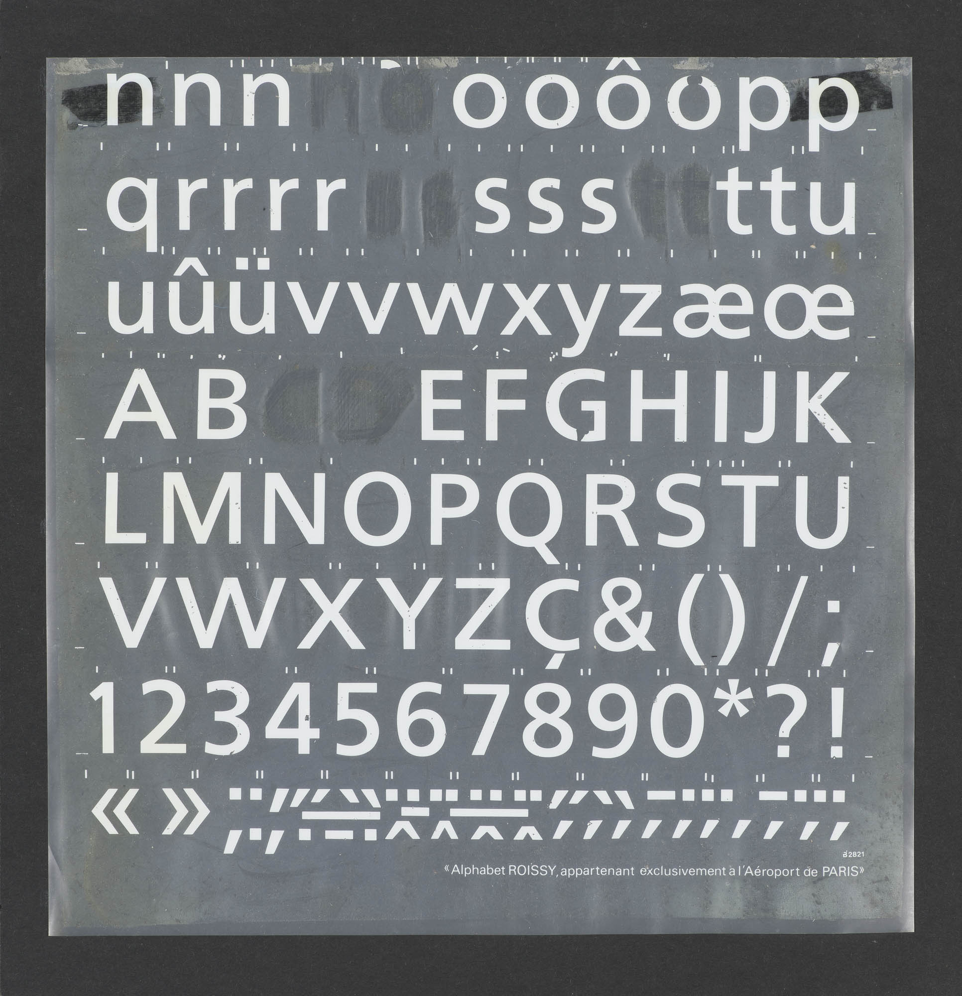 Douane Adrian Frutiger Schriftentwurf