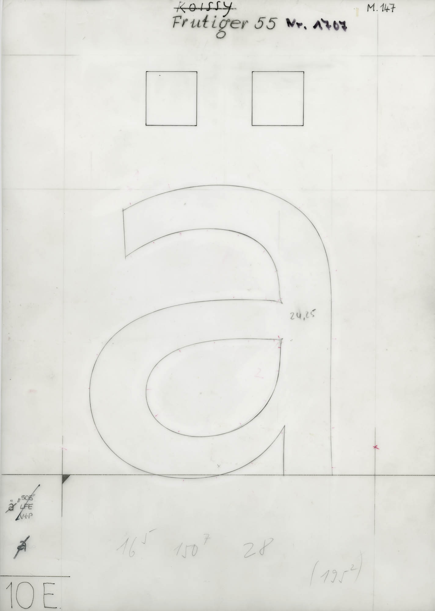 Douane Adrian Frutiger Dessin de caractères