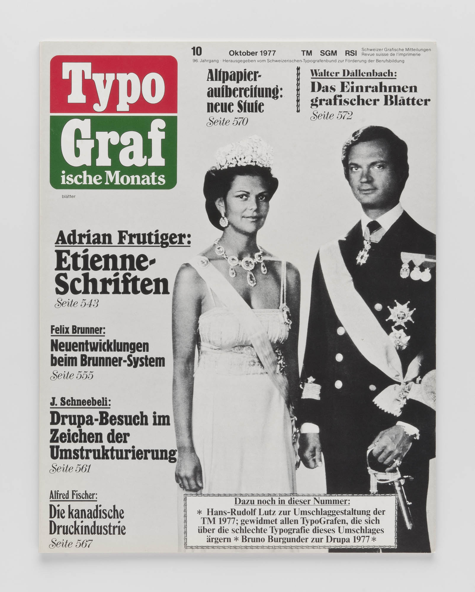 Typographische Monatsblätter 12 Hans-Rudolf Lutz Magazine