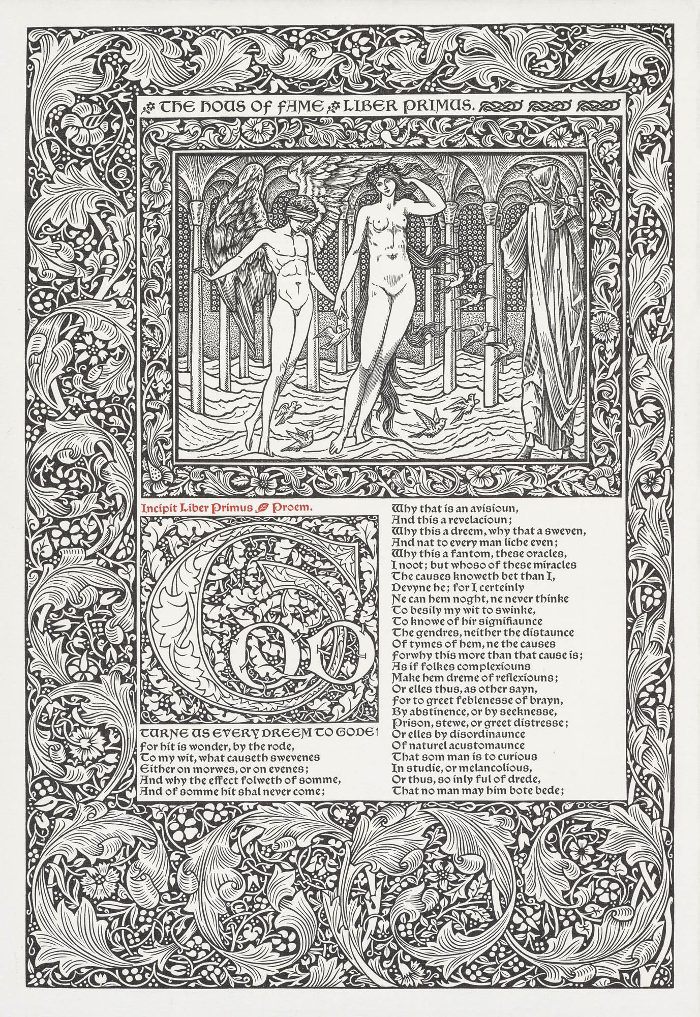 The Works of Geoffrey Chaucer William Morris Book