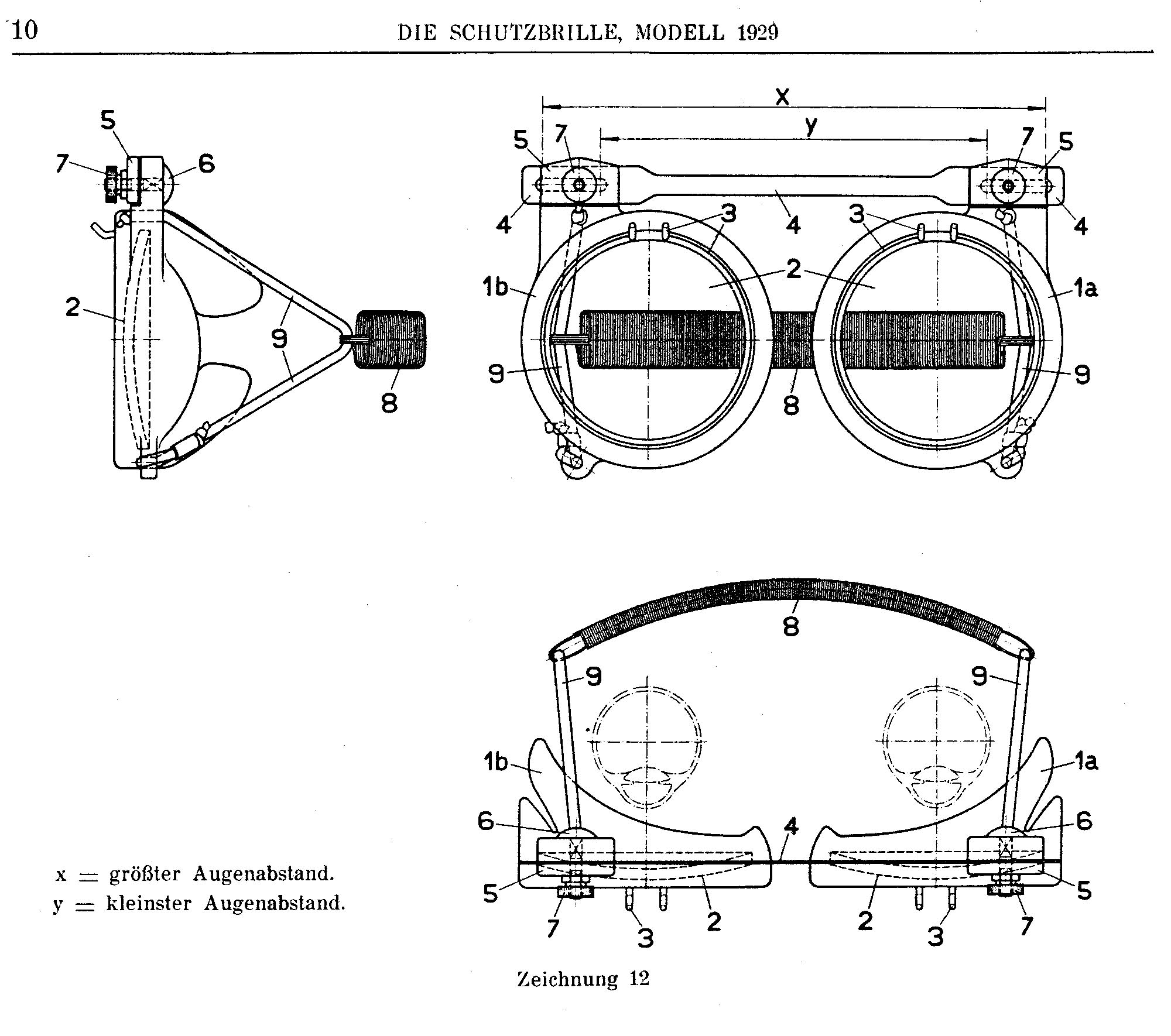 Suva Schweizerische Unfallversicherungsanstalt SUVA / CNA / INSAI Safety goggles