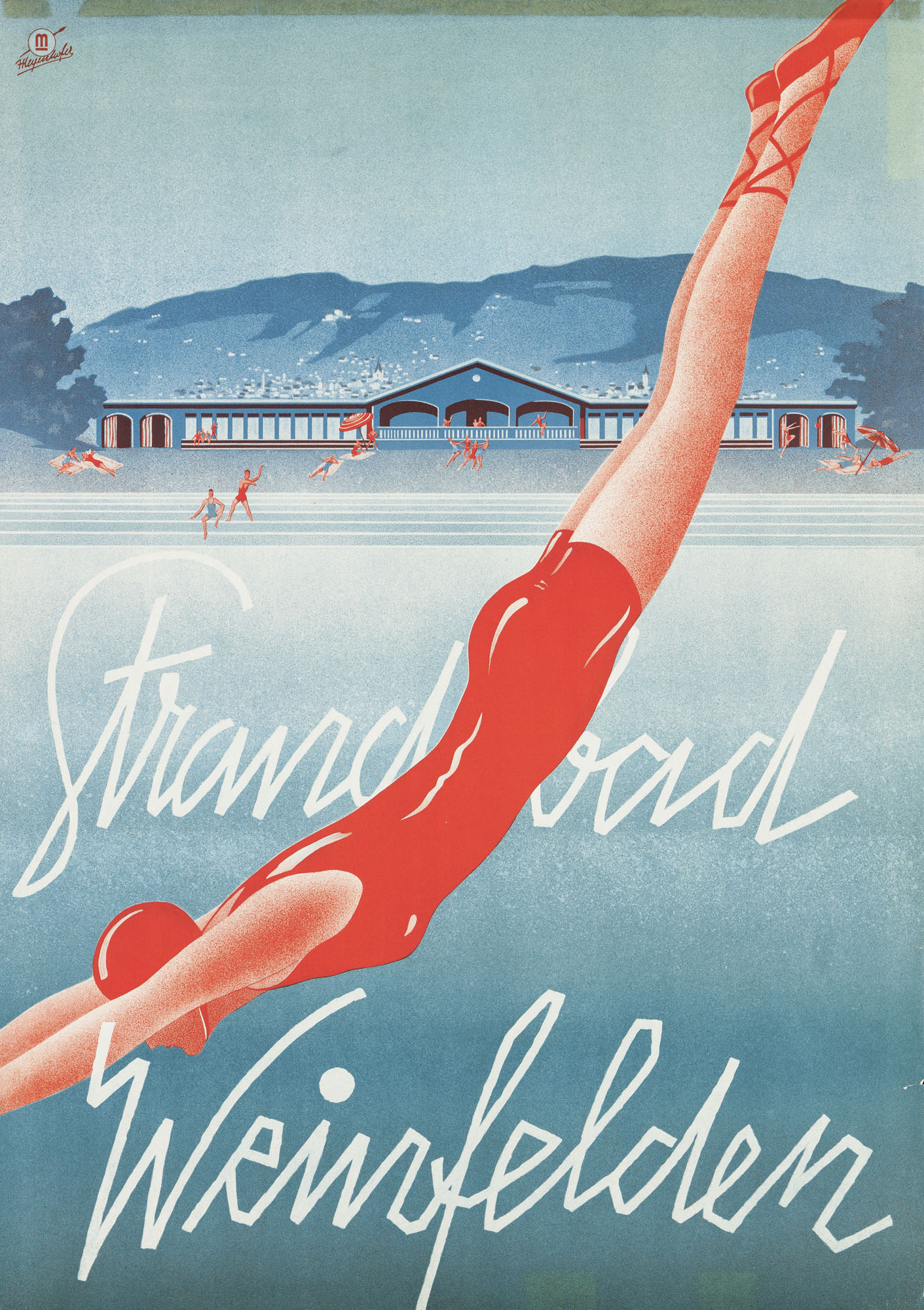 Luzern – Lido Albert Solbach Plakat