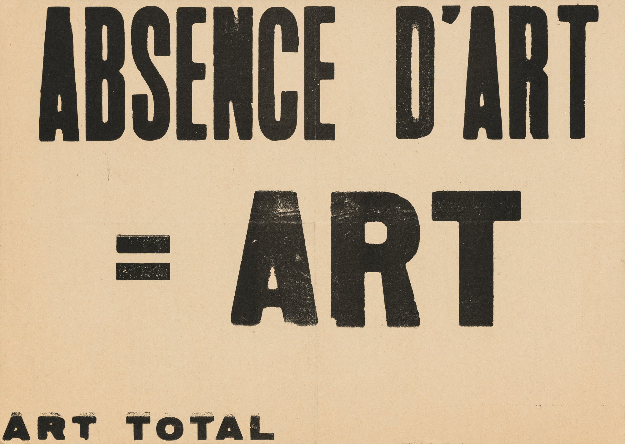 Art = Ben – Art total Ben Vautier Poster