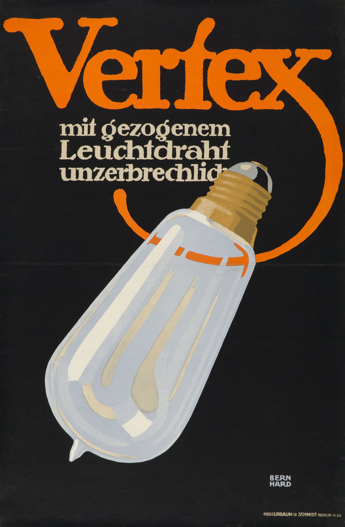 Wohnungsreinigung mit Saugluft Lucian Bernhard Poster