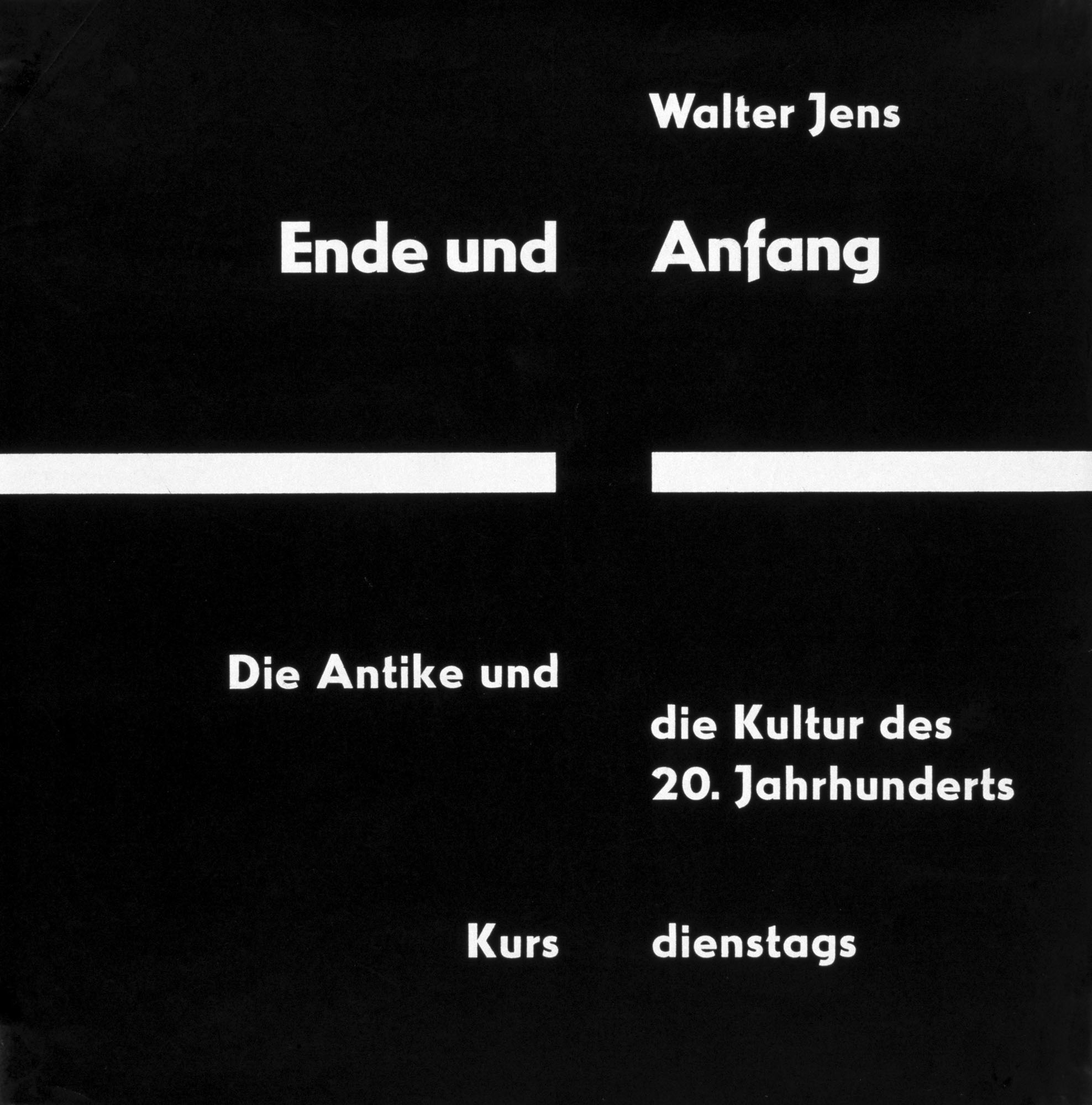 Jürgen Uhde – Konzertante Klaviermusik Otl Aicher Plakat