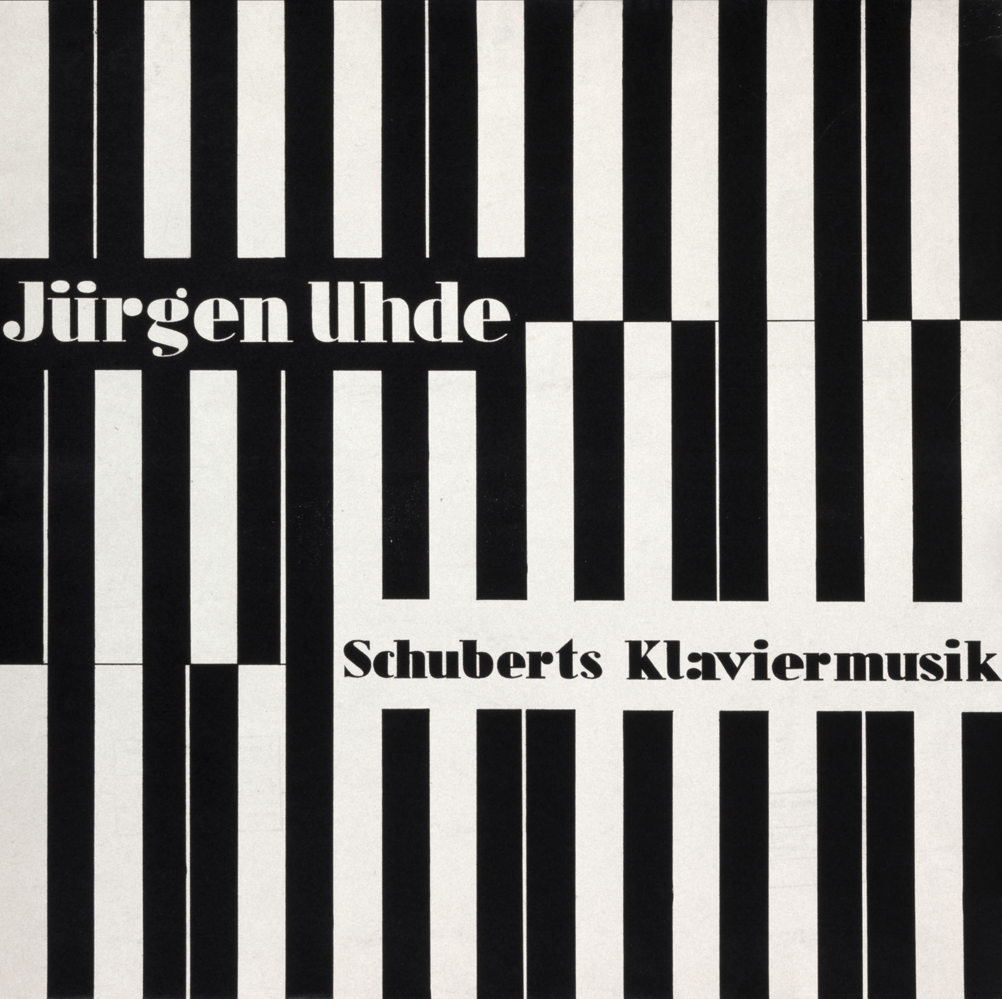Jürgen Uhde – Konzertante Klaviermusik Otl Aicher Plakat