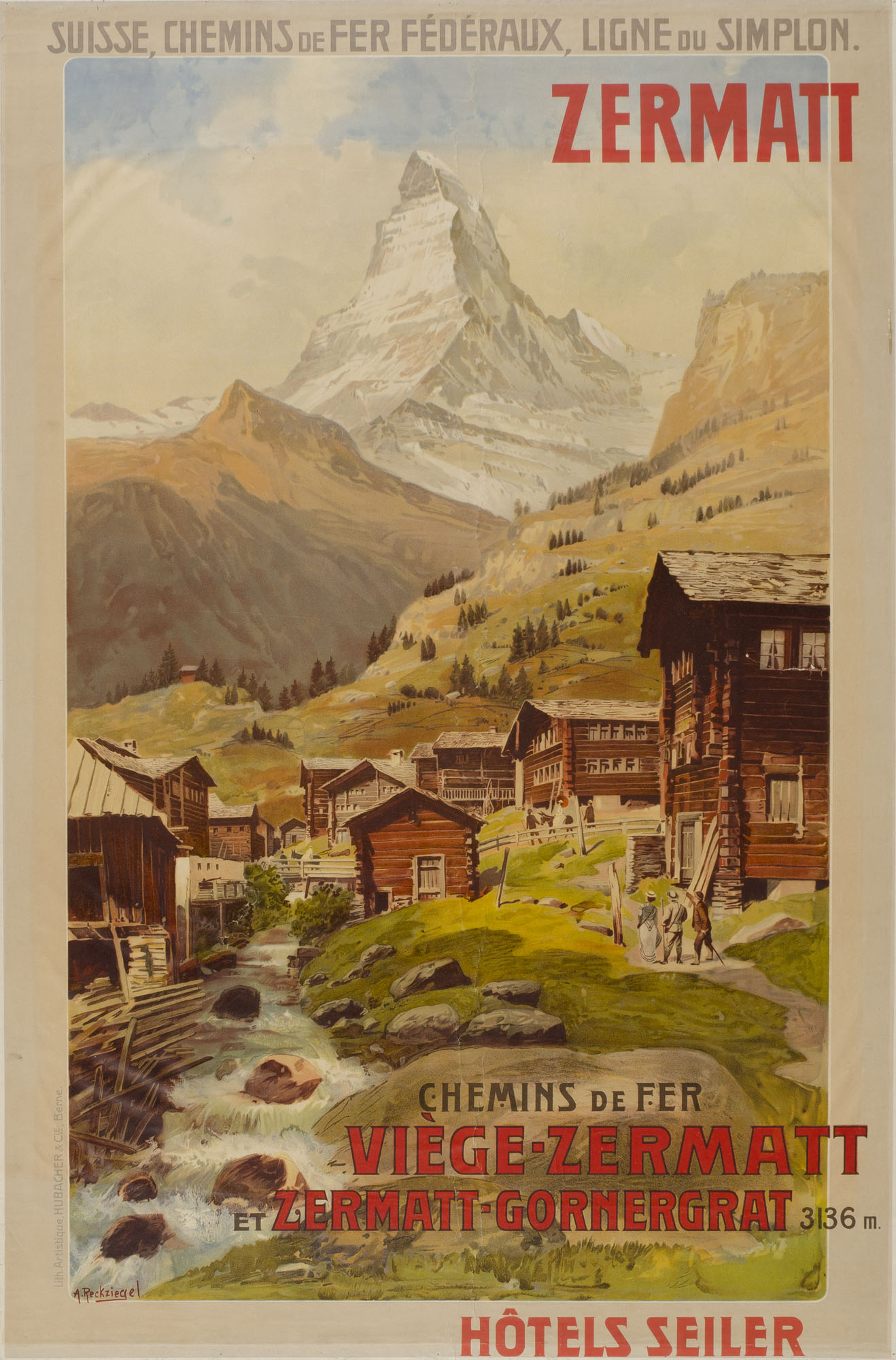 Zermatt Emil Cardinaux Poster