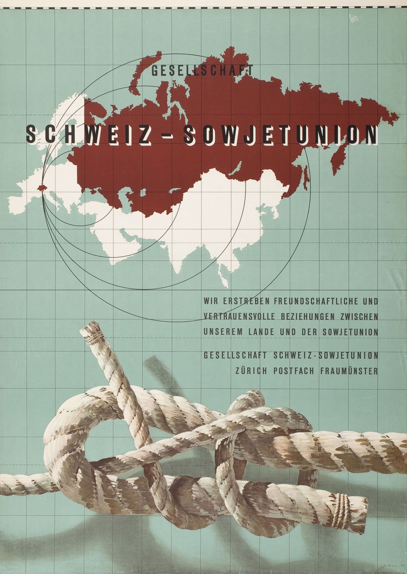 Macht Ferien! Sammelt Kräfte für die neue Zeit! Hans Erni Poster