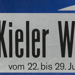 Poster Original Windjammer Treffen Kiel 1980 – Kieler Woche – Vintage Allemagne – Format DIN A1