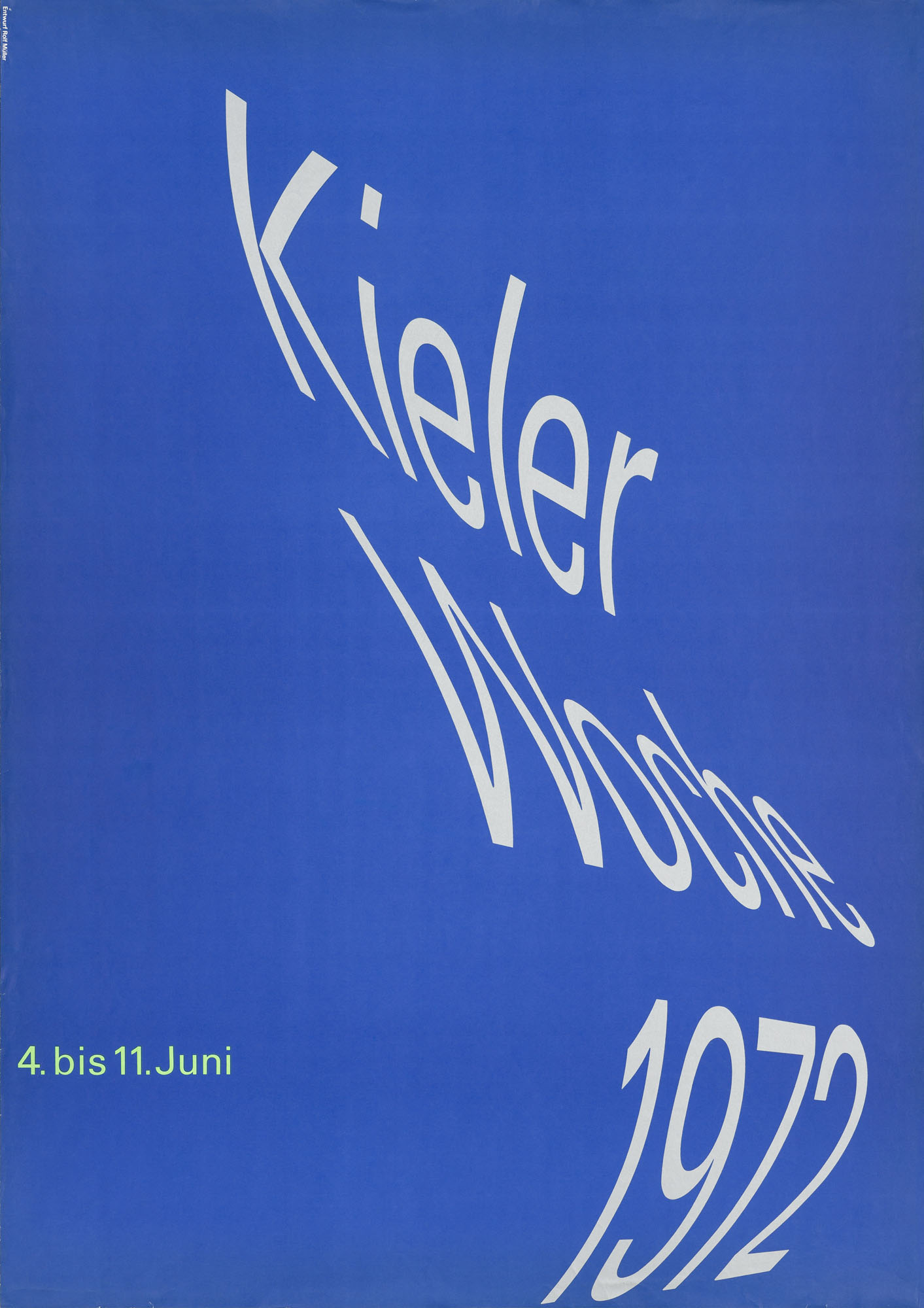 Kieler Woche Isolde Monson-Baumgart Poster
